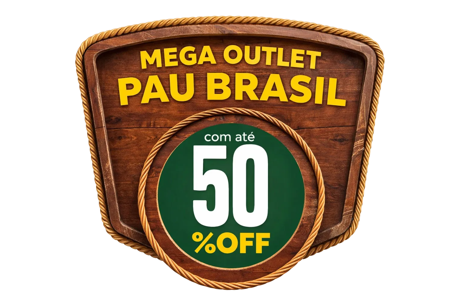 Mega Outlet com até 50% de desconto
